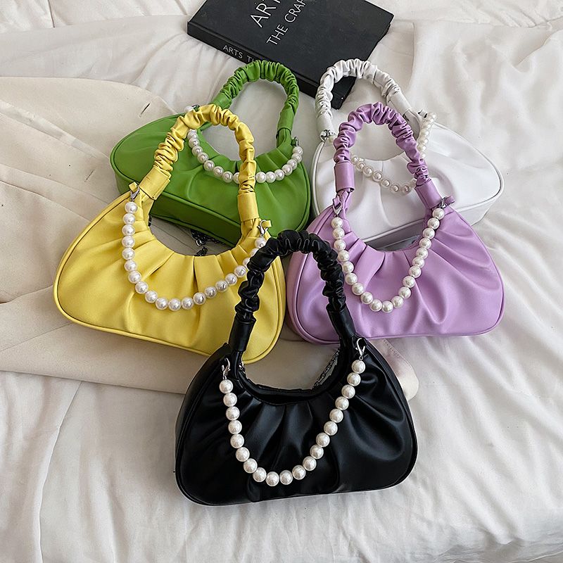 Perla Naisten Pieni Ja Ylellinen Crossbody Käsilaukku - Musta