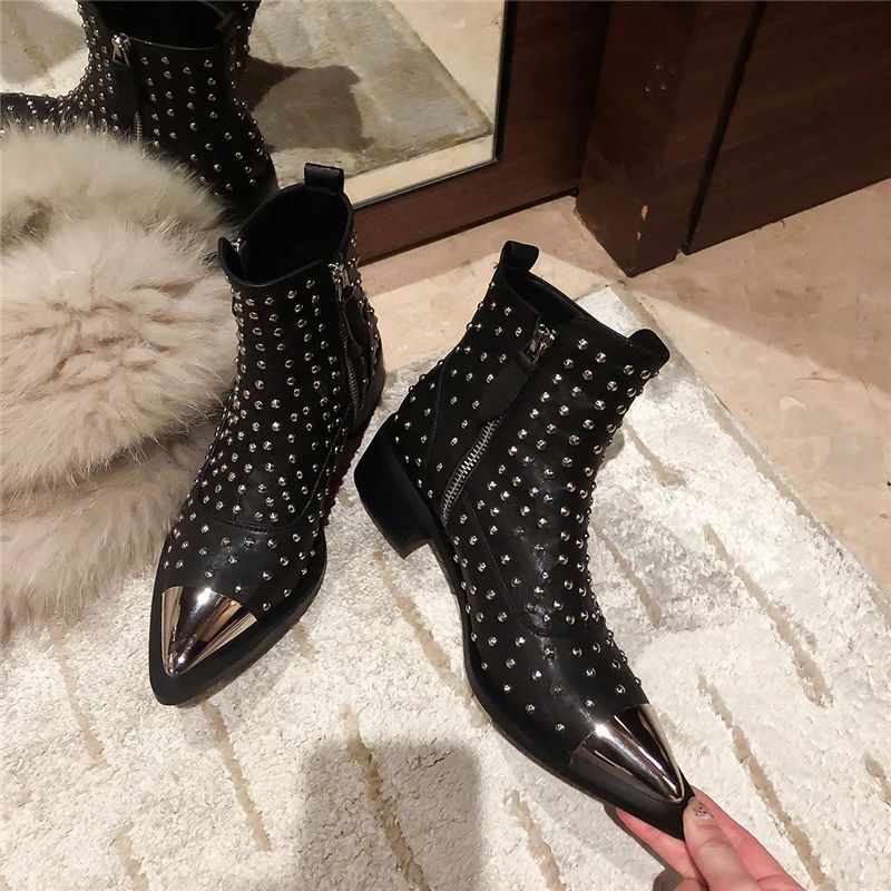 Perona Naisten Niiteillä Saappaat - Black No Fur