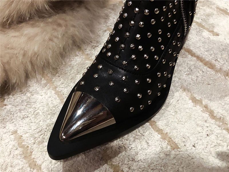 Perona Naisten Niiteillä Saappaat - Black No Fur