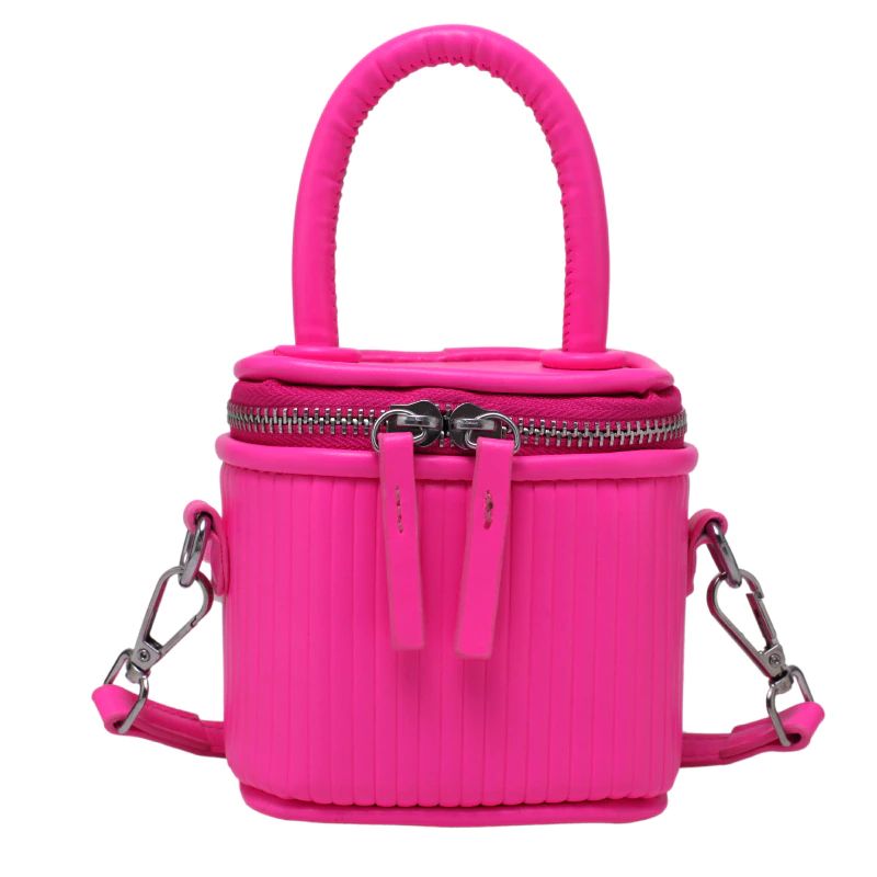 Pinky Naisten Nahkainen Crossbody Käsilaukku - Pinkki