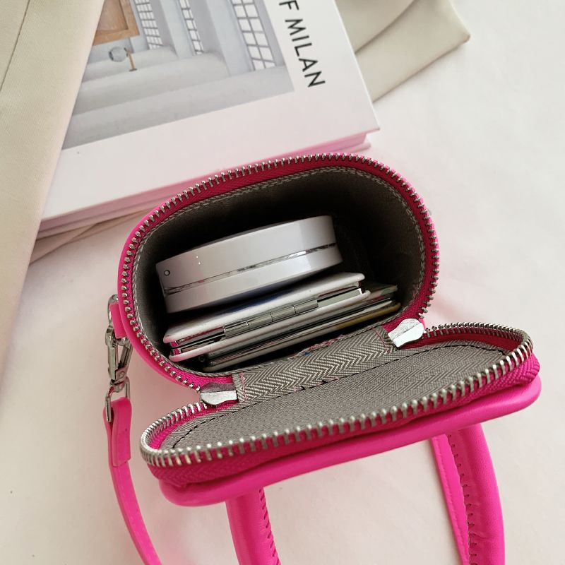 Pinky Naisten Nahkainen Crossbody Käsilaukku - Pinkki