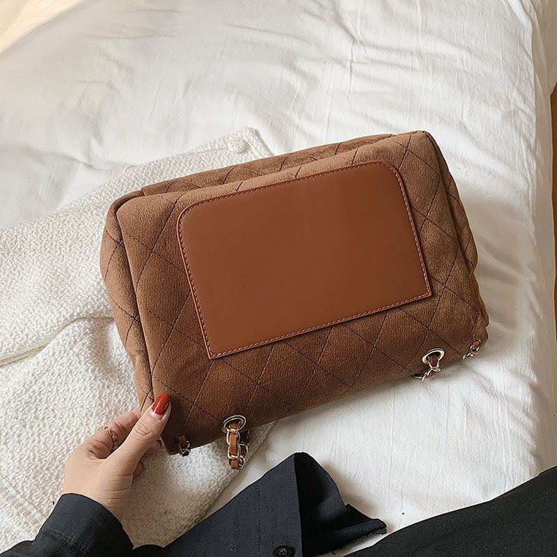 Polenta Naisten Tikattu Nahkainen Crossbody Käsilaukku - Vihreä