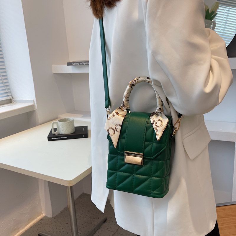 Poly Naisten Talvinen Mini Crossbody Käsilaukku - Vihreä