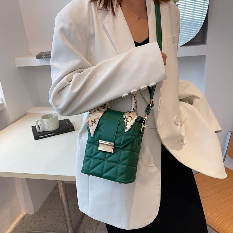 Poly Naisten Talvinen Mini Crossbody Käsilaukku - Vihreä