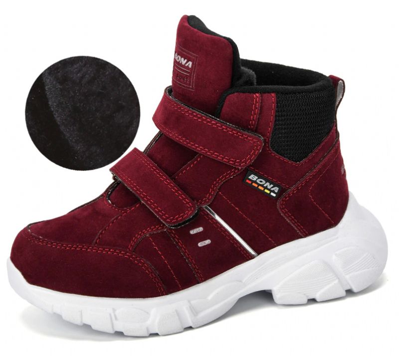 Pons Unisex Lasten Lämpimät Tennarit - Burgundy
