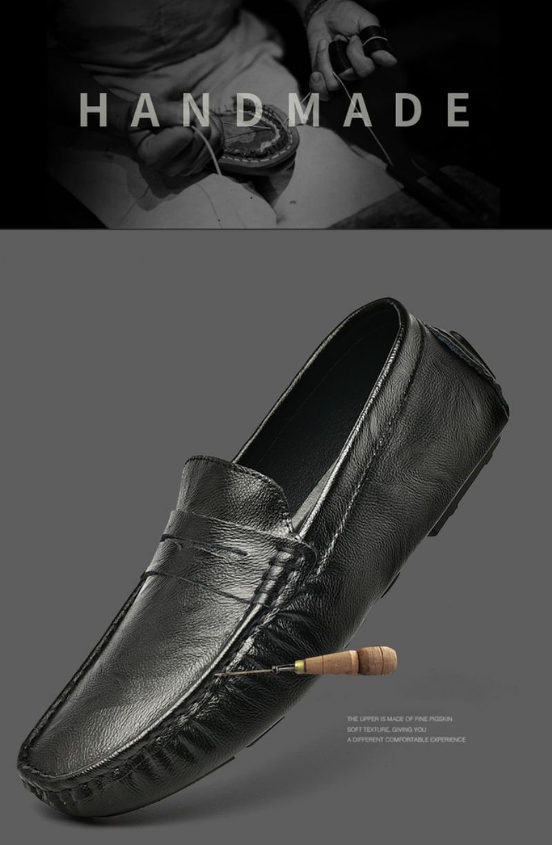 Prete Miesten Loafer-mekkokengät - Musta