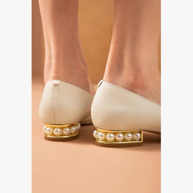 Prusia Naisten Tasaiset Kengät - Beige