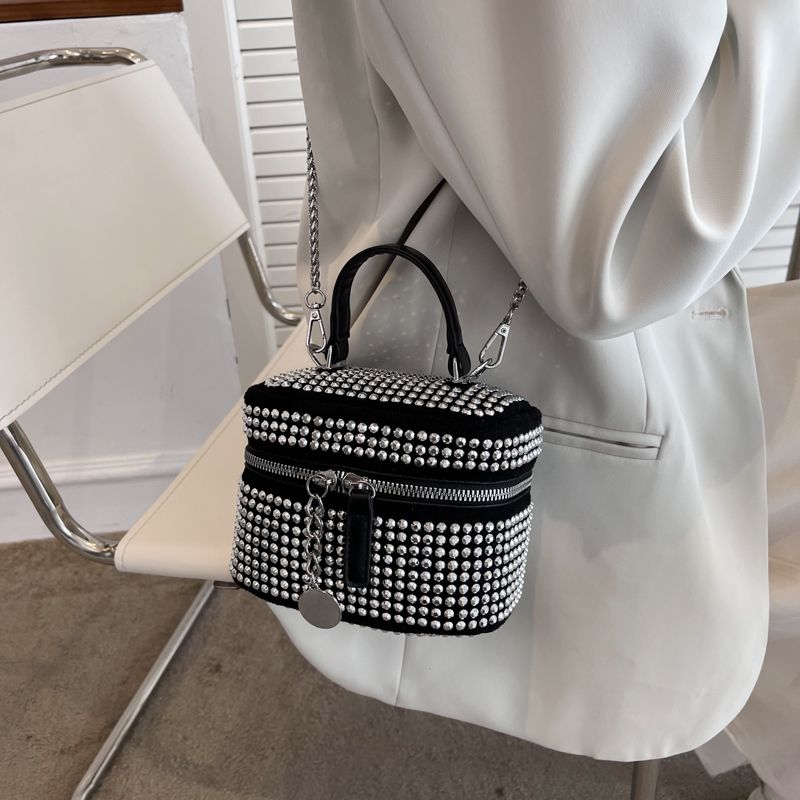 Raibel Naisten Luxury Mini Crossbody Käsilaukut - Pieni Hopea