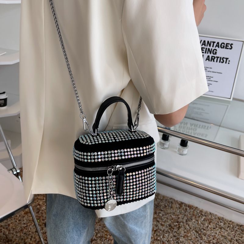 Raibel Naisten Luxury Mini Crossbody Käsilaukut - Pieni Hopea