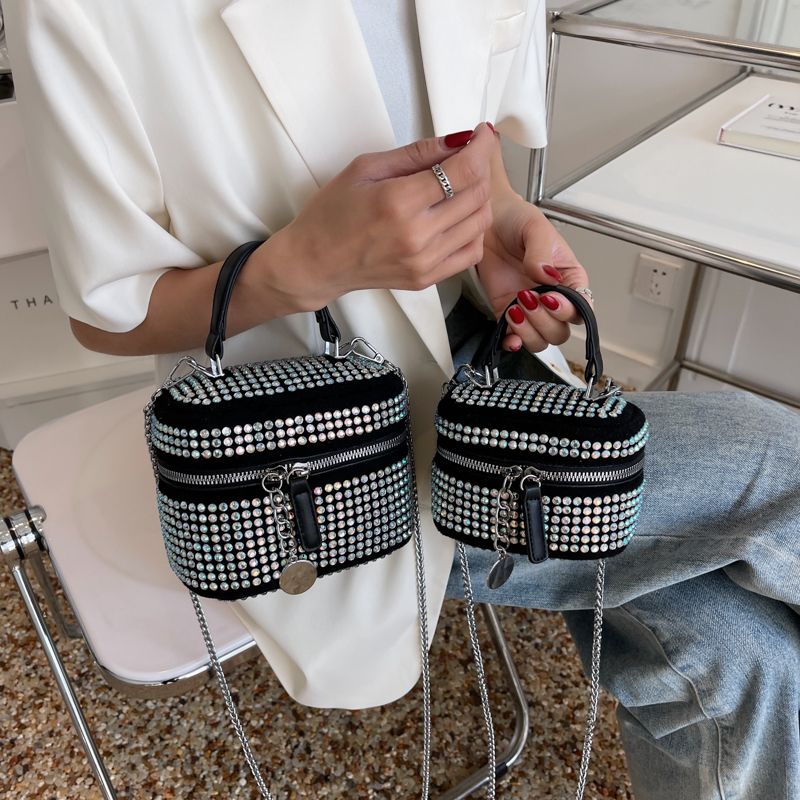 Raibel Naisten Luxury Mini Crossbody Käsilaukut - Pieni Hopea