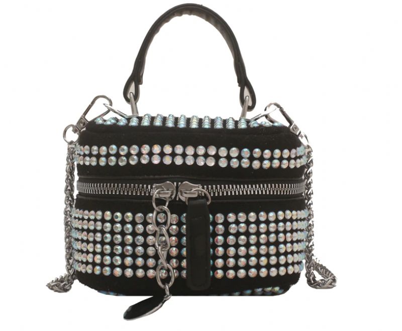 Raibel Naisten Luxury Mini Crossbody Käsilaukut - Pieni Hopea