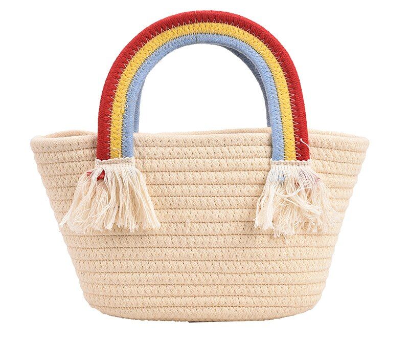 Rainbow Naisten Pieni Yläkahvallinen Käsilaukku - Beige