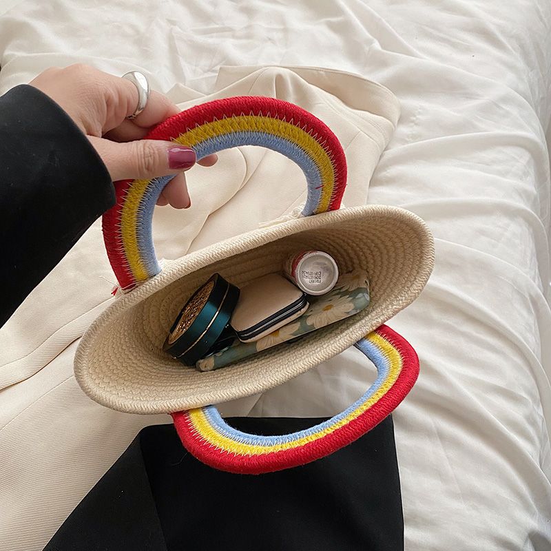 Rainbow Naisten Pieni Yläkahvallinen Käsilaukku - Beige