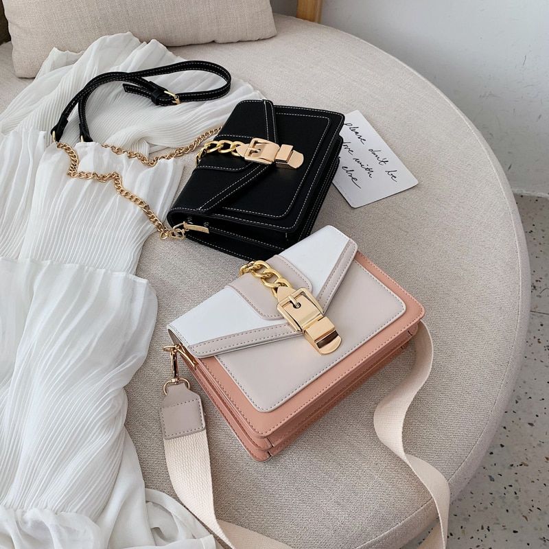 Randa Naisten Käsilaukku Pieni Luxury Ketju Nahka Crossbody - Vihreä