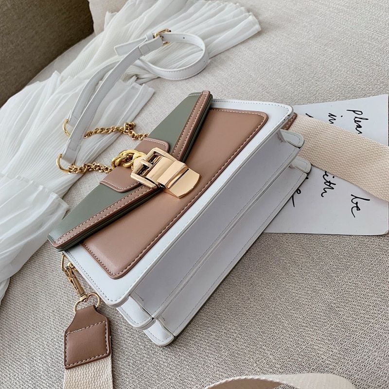 Randa Naisten Käsilaukku Pieni Luxury Ketju Nahka Crossbody - Vihreä