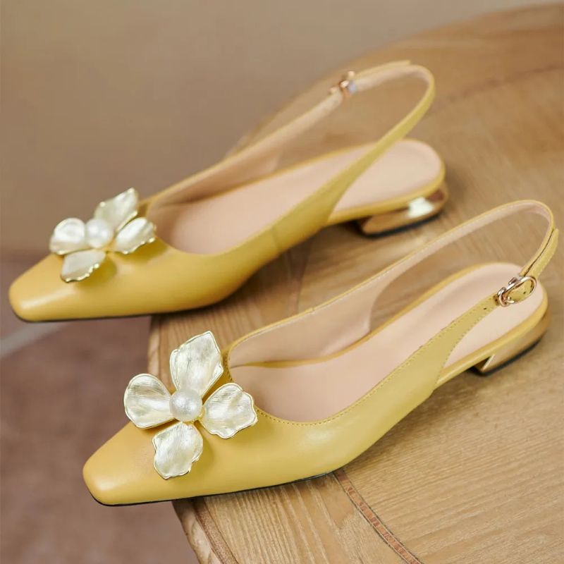 Reina Naisten Slingback-pumput - Keltainen
