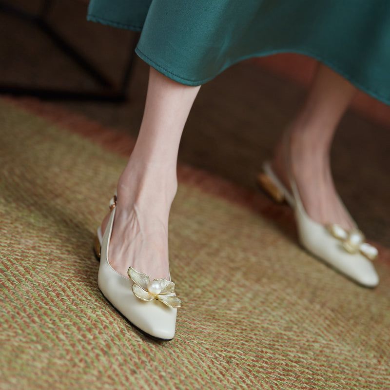 Reina Naisten Slingback-pumput - Keltainen