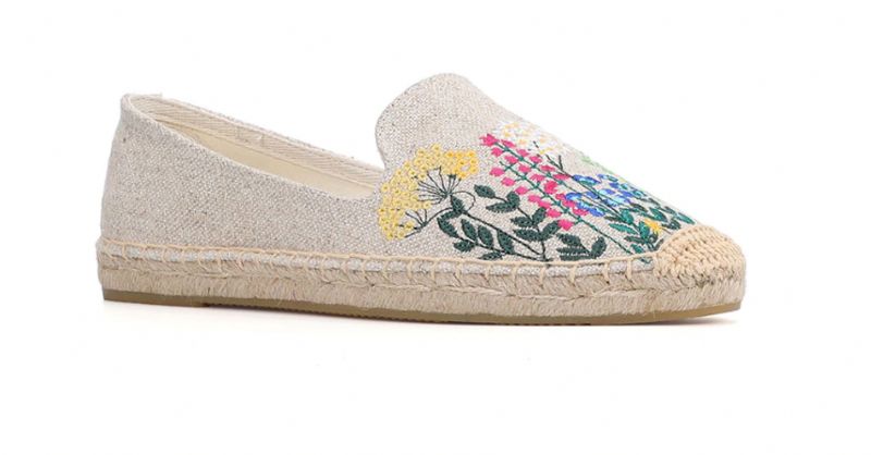 Riani Naisten Brodeeratut Espadrillit - Khaki