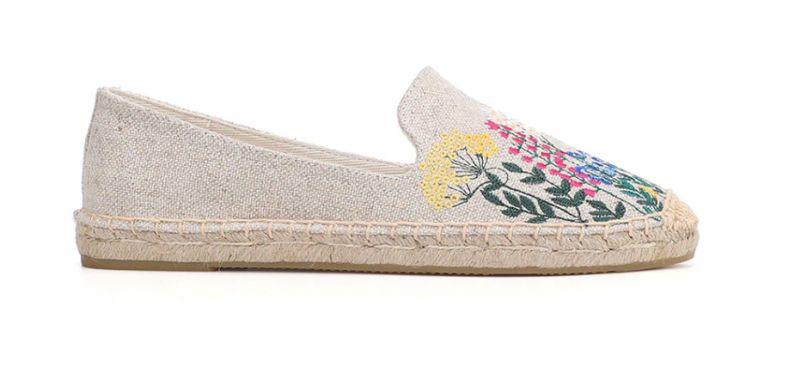 Riani Naisten Brodeeratut Espadrillit - Khaki