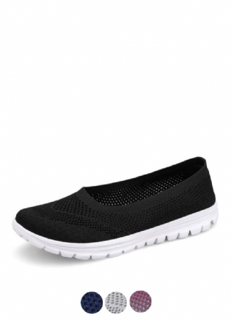 Roberta Naisten Muoti Hengittävä Mesh Loafers Mustat Kengät