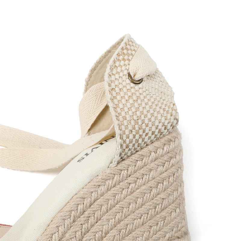 Rosalia Naisten Wedges Espadrille Sandaalit - Punainen
