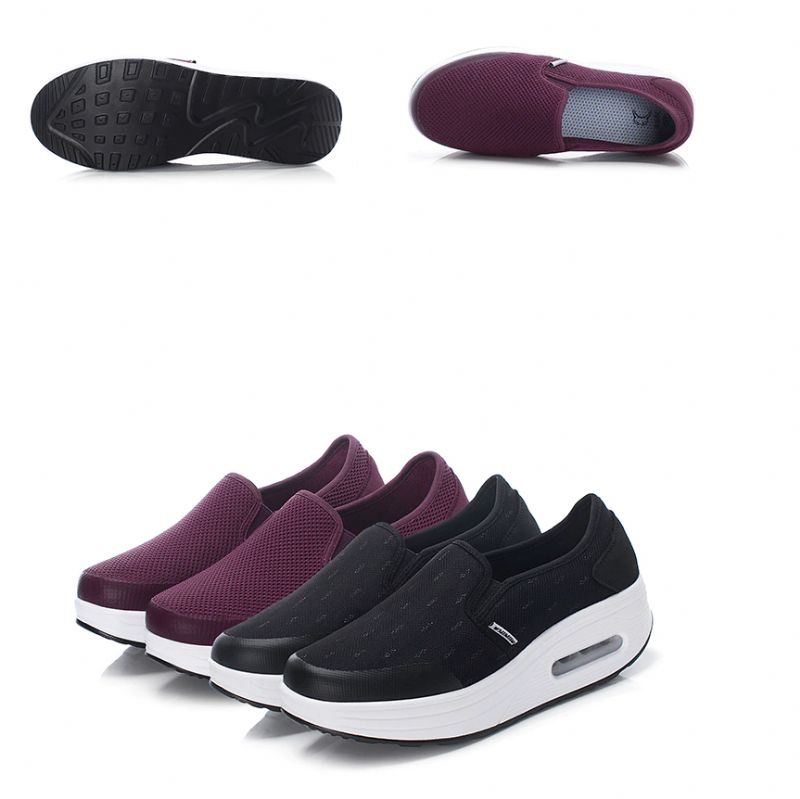 Rosaura Naisten Platform Slip-on Kävelykengät - Musta