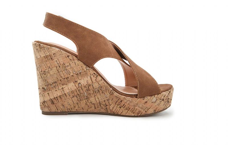 Rousey Wedges - Ruskea