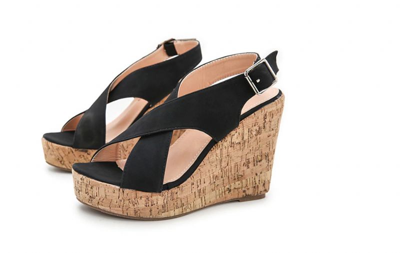 Rousey Wedges - Ruskea