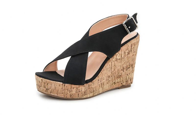Rousey Wedges - Ruskea