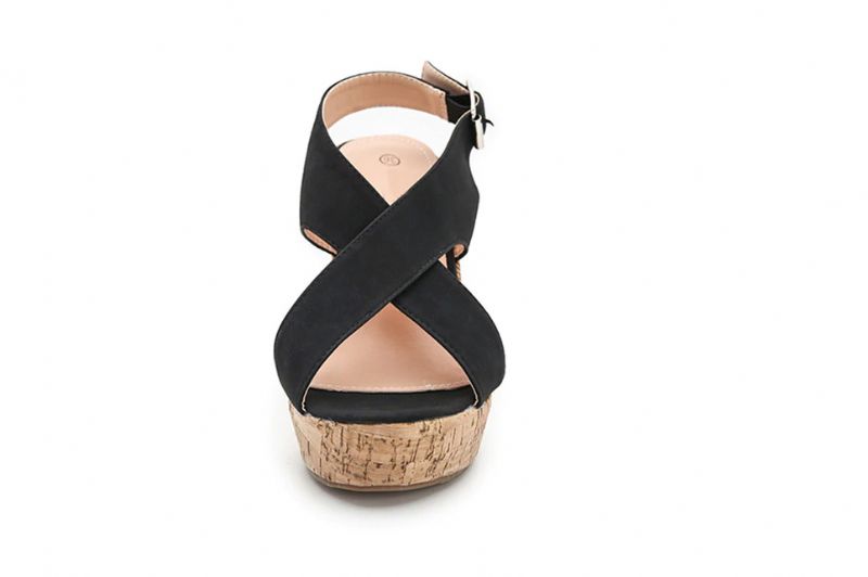 Rousey Wedges - Ruskea