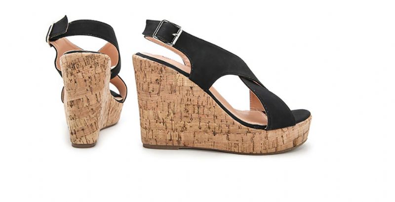 Rousey Wedges - Ruskea