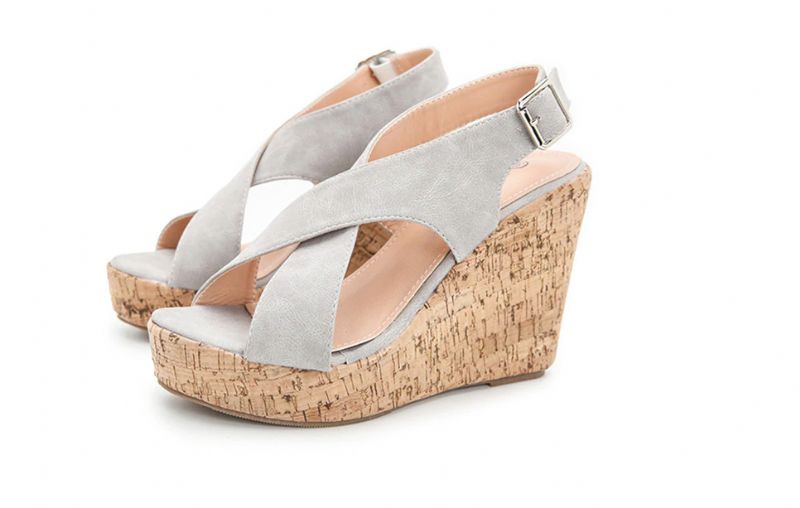 Rousey Wedges - Ruskea