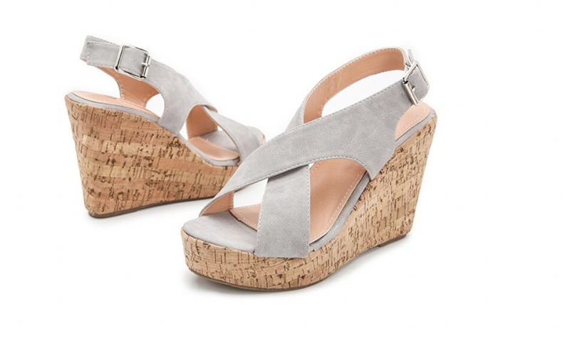 Rousey Wedges - Ruskea