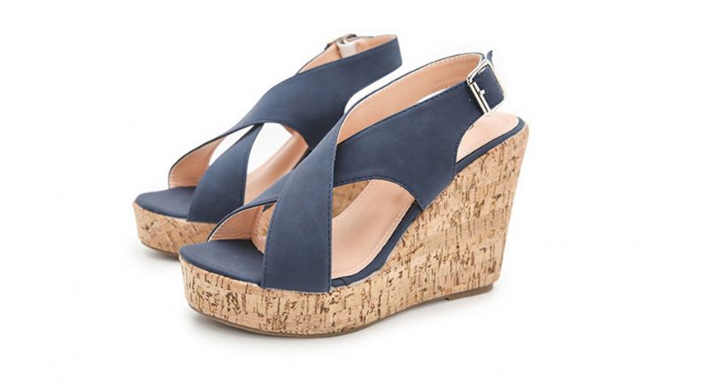 Rousey Wedges - Ruskea