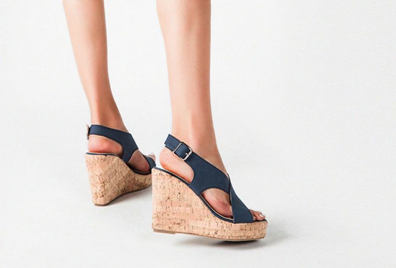 Rousey Wedges - Ruskea
