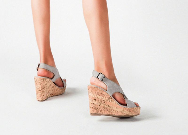 Rousey Wedges - Ruskea