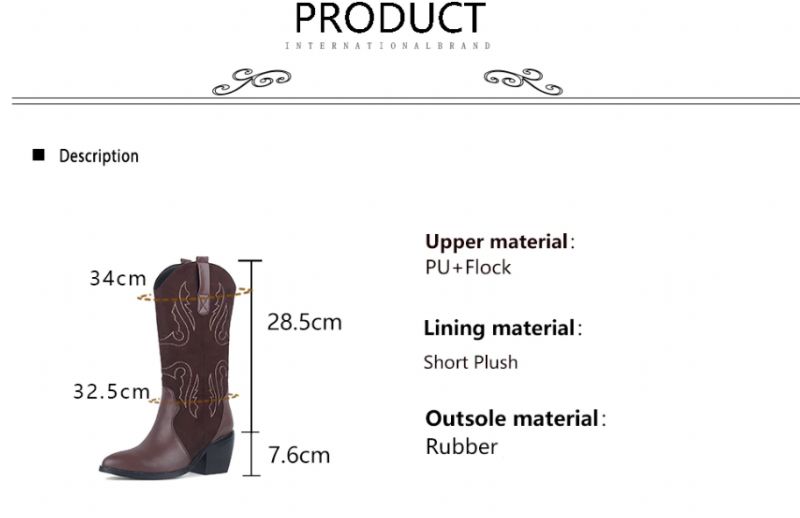Rubio Boots Mid Calf - Ruskea