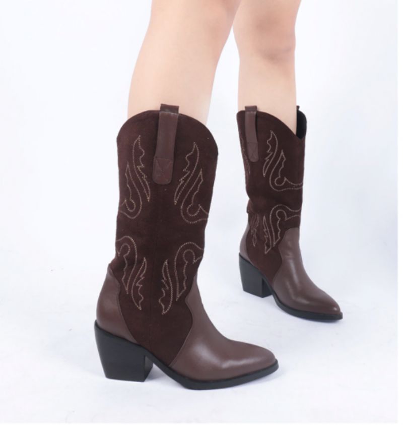Rubio Boots Mid Calf - Ruskea
