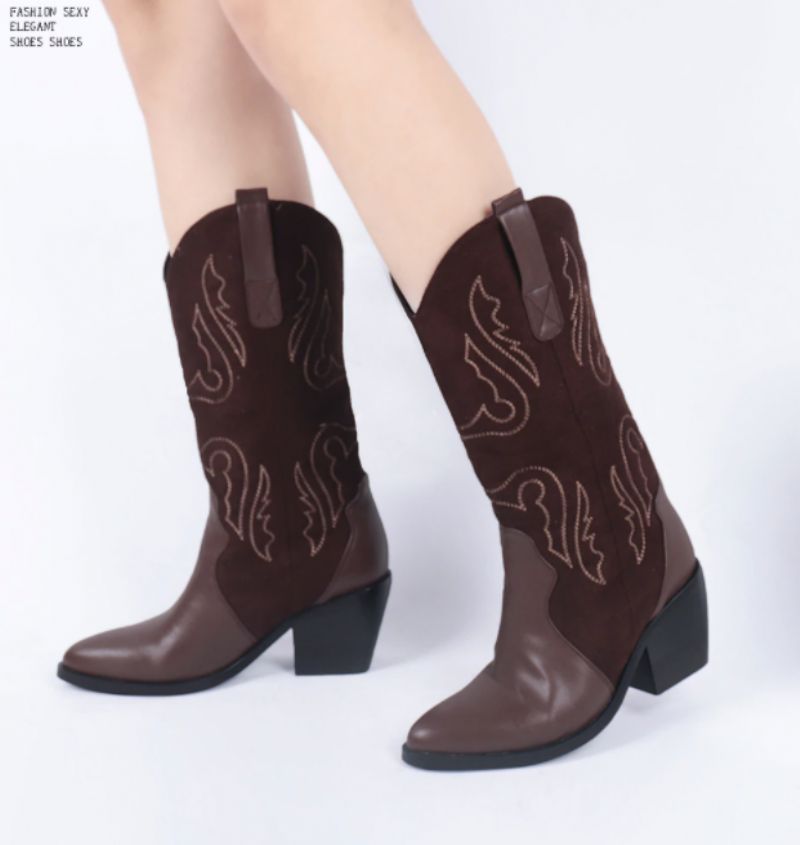Rubio Boots Mid Calf - Ruskea