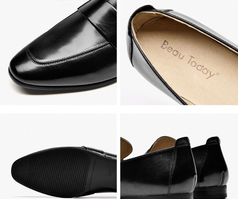 Rudy Naisten Nahkaiset Loafer-kengät - Musta