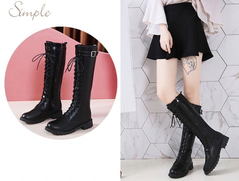 Safiro Boots Polvipituus - Musta