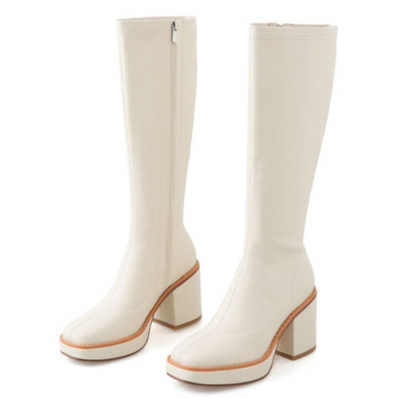 Sally Naisten Saappaat - Beige Kangas