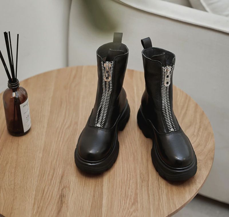 Samay Boots Nilkkakorkeus - Aprikoosi Synteettinen Vuori