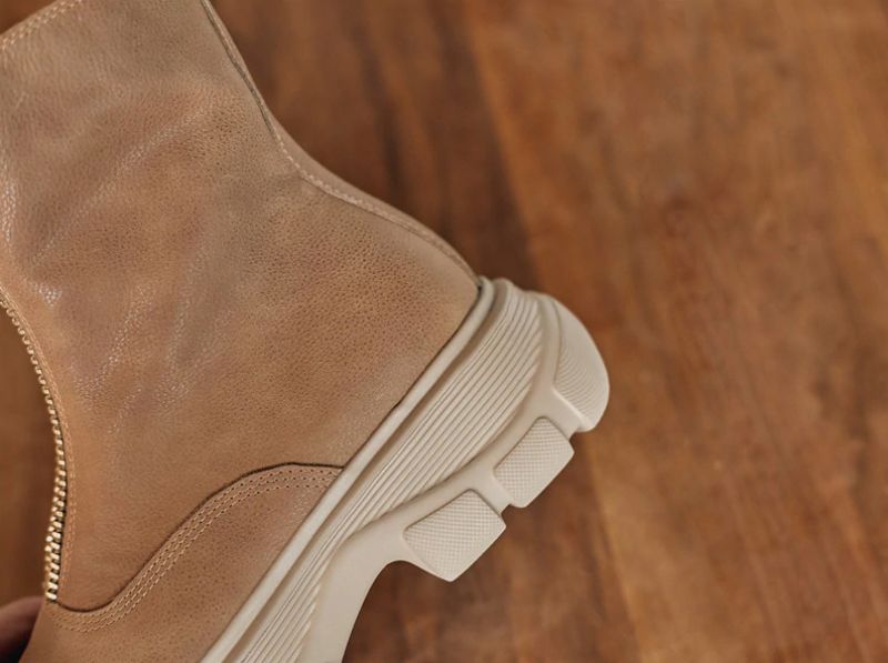 Samay Boots Nilkkakorkeus - Aprikoosi Synteettinen Vuori