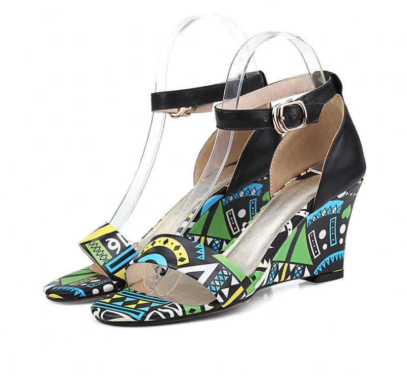 Sambia Wedges - Punainen 7Cm