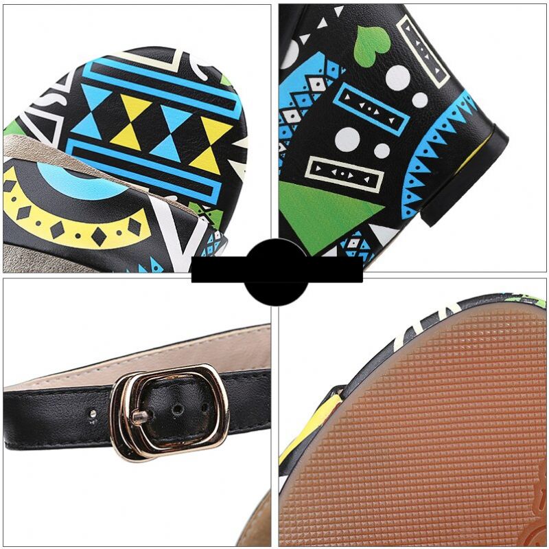 Sambia Wedges - Punainen 7Cm