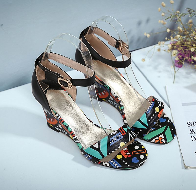 Sambia Wedges - Punainen 7Cm