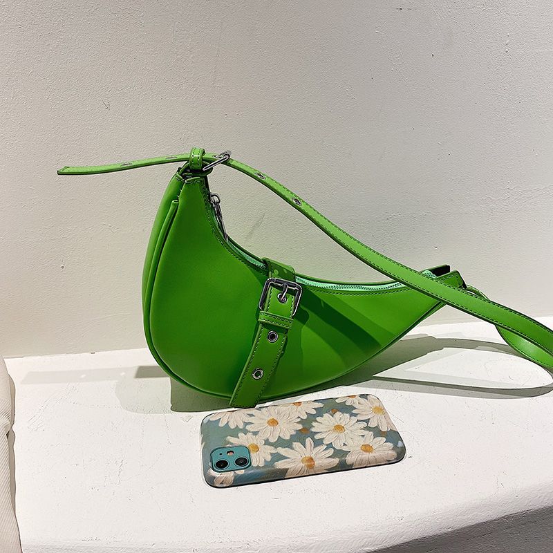 Santis Naisten Pieni Nahkainen Crossbody Käsilaukku - Vihreä