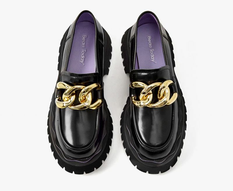 Sarcos Naisten Platform Loafers -kengät - Musta