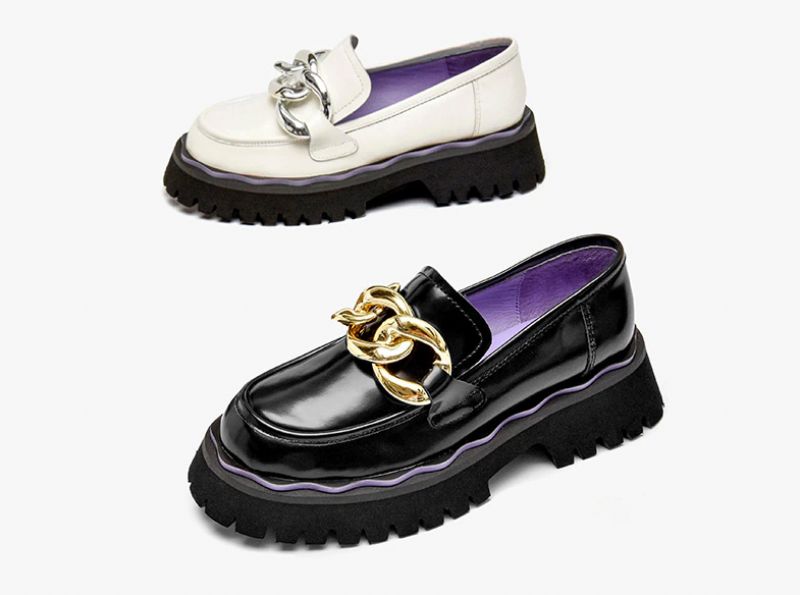 Sarcos Naisten Platform Loafers -kengät - Musta